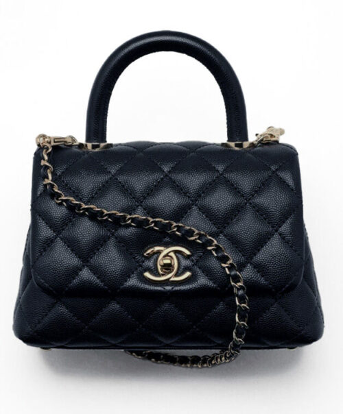 Chanel Flap Bag With Top Handle AS2215 Black
